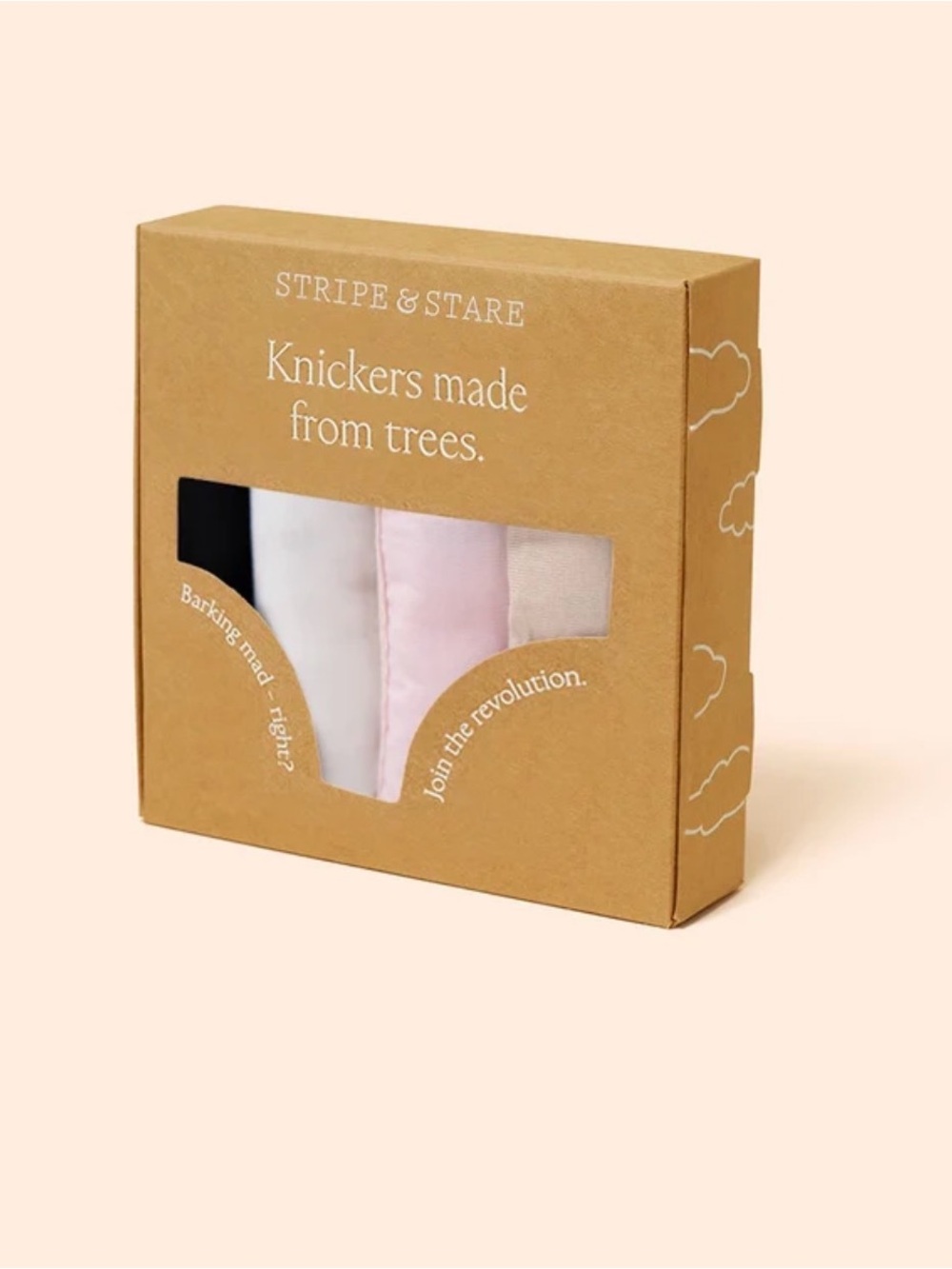 Stripe and stare- Women's Pack - Black, White, Pink Knickers xs